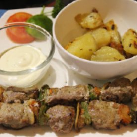 Beef kebab - It was nicely seasoned but the meat was slightly tough.
